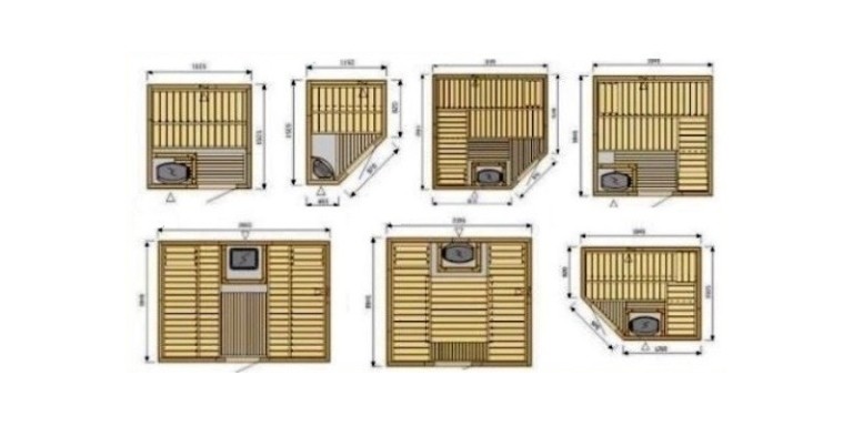 Полки в бане в парилке своими руками чертежи и размеры