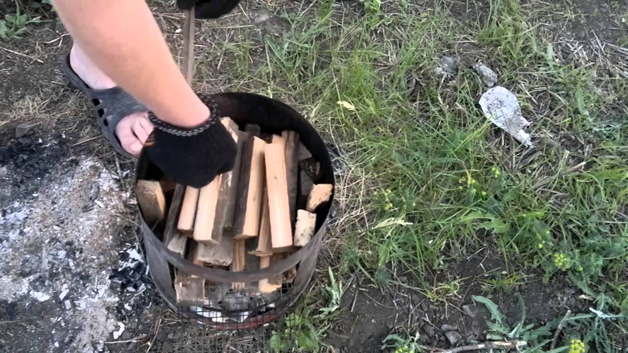 Коптильня на дровах