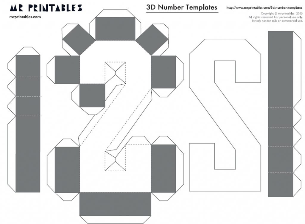 Шаблоны из бумаги 2024. Объемные цифры развертка. Схема объемных цифр. Объемные цифры макет. Объемная цифра 2 развертка.