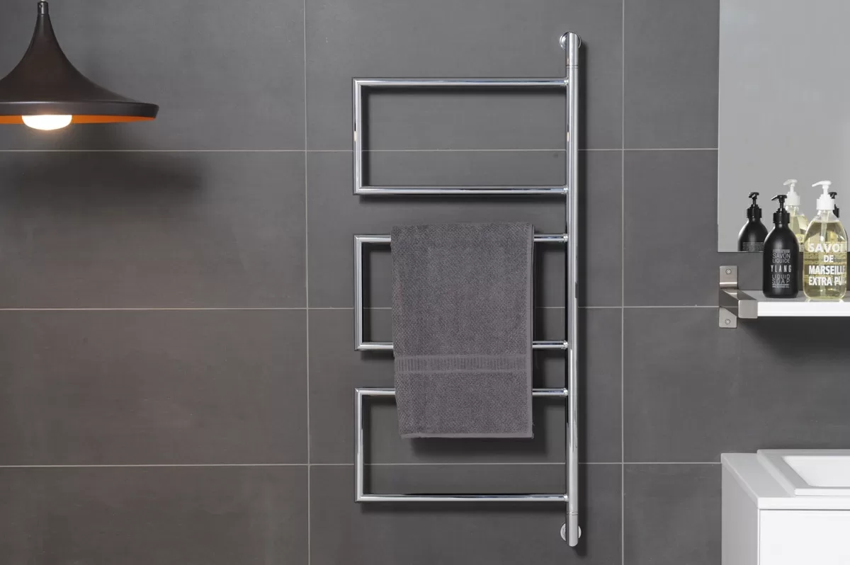 Электрический полотенцесушитель TB-0004 Swivel Towel Rail, черный