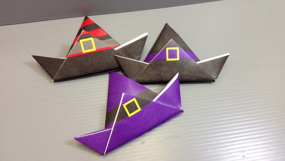 Шапки в технике оригами