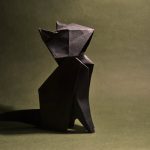 Фото 15: Кошка в технике оригами