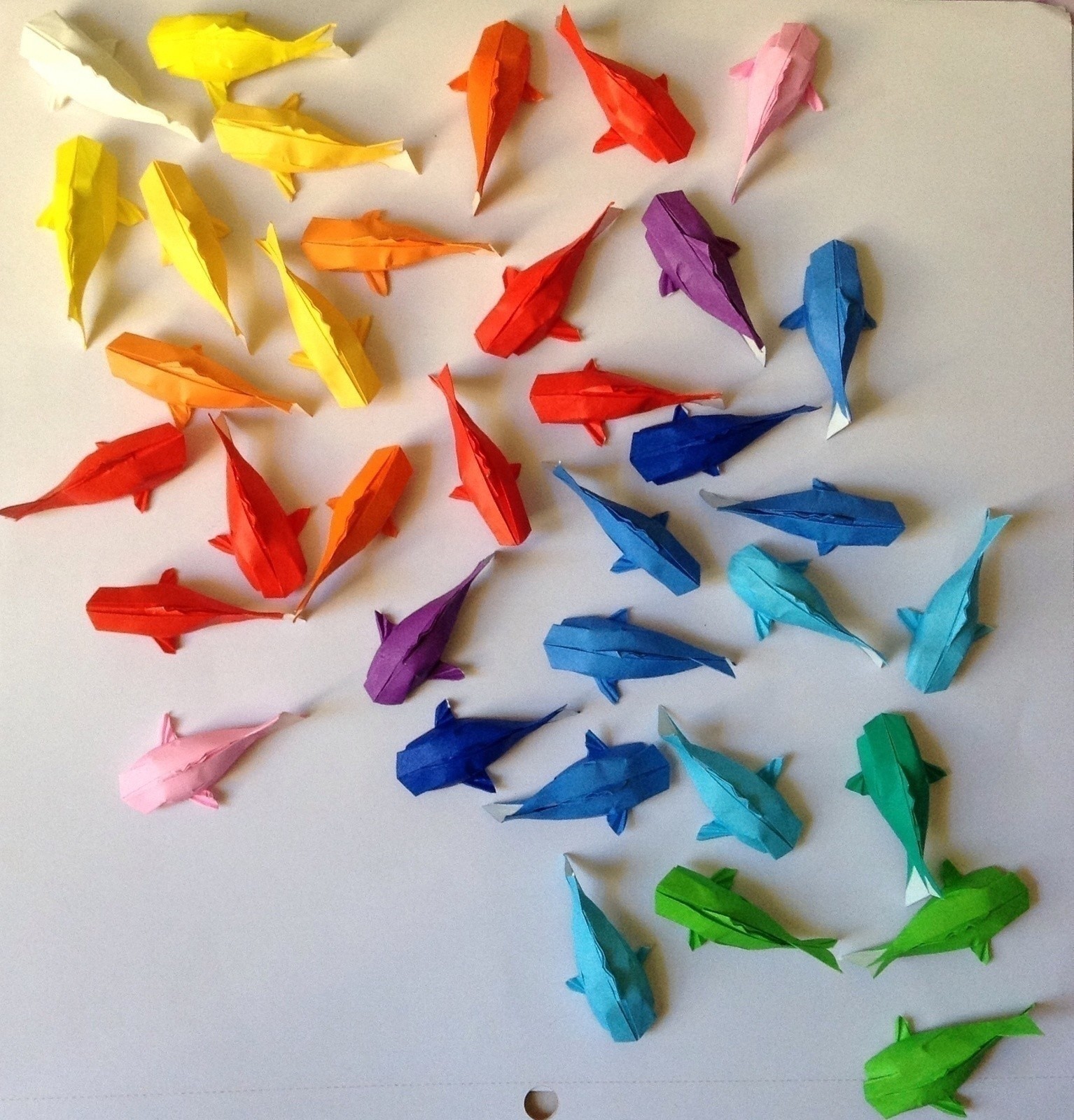 Рыбки в технике оригами
