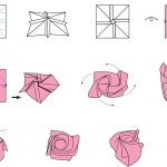 Фото 25: Схема розы в технике оригами