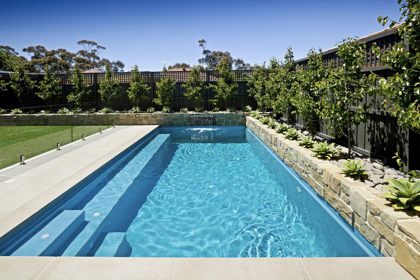 Landscaped pool