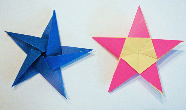 Пятиконечная звезда оригами своими руками к 23 февраля