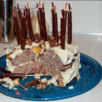 Фото 43: Мясной торт с колбасками своими руками