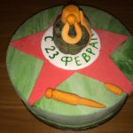 Фото 28: Заказать торт со звезд ой из мастики на 23 февраля