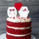 Фото 41: Открытый торт на День Влюбленных
