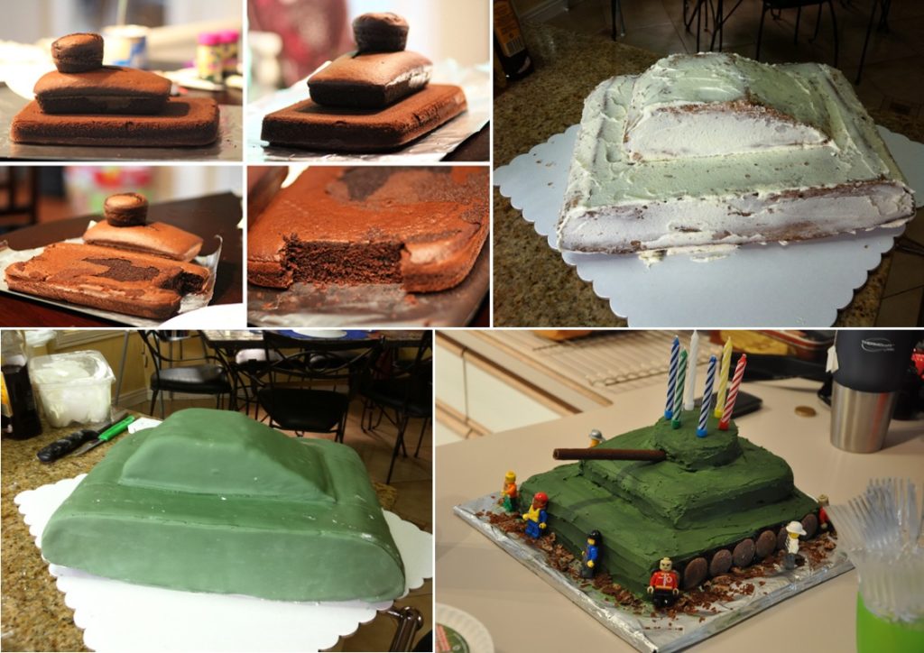 Как приготовить торт танк своими руками на 23 февраля