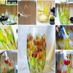 Фото 51: Как раскрасить вазу витражными красками поэтапно