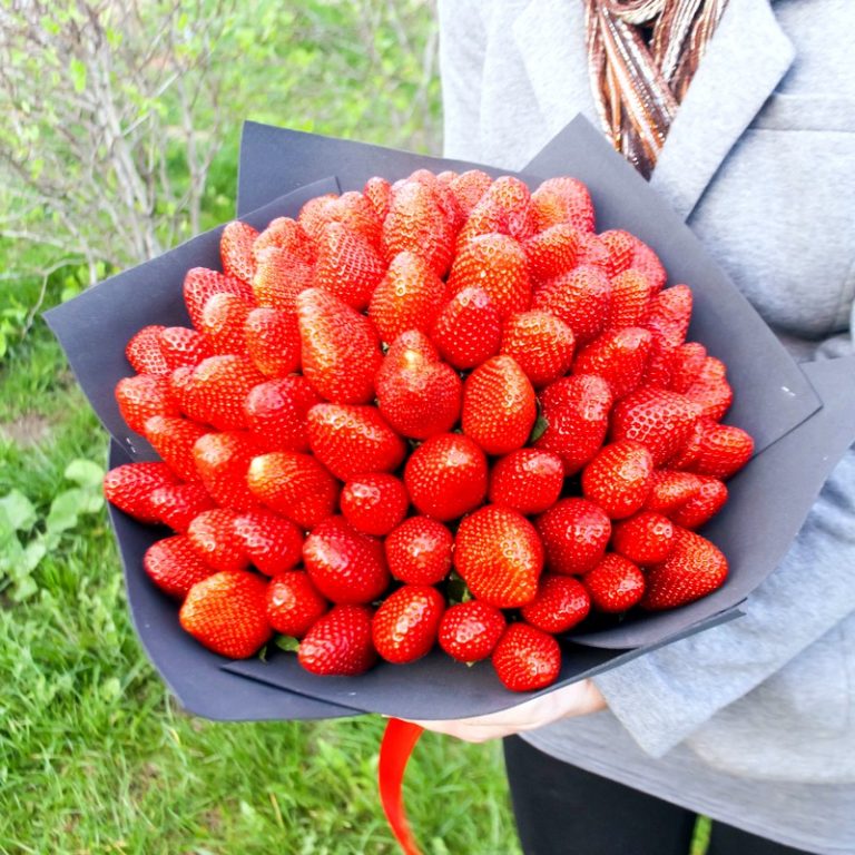 Как сделать букет из клубники своими руками для начинающих фото пошагово