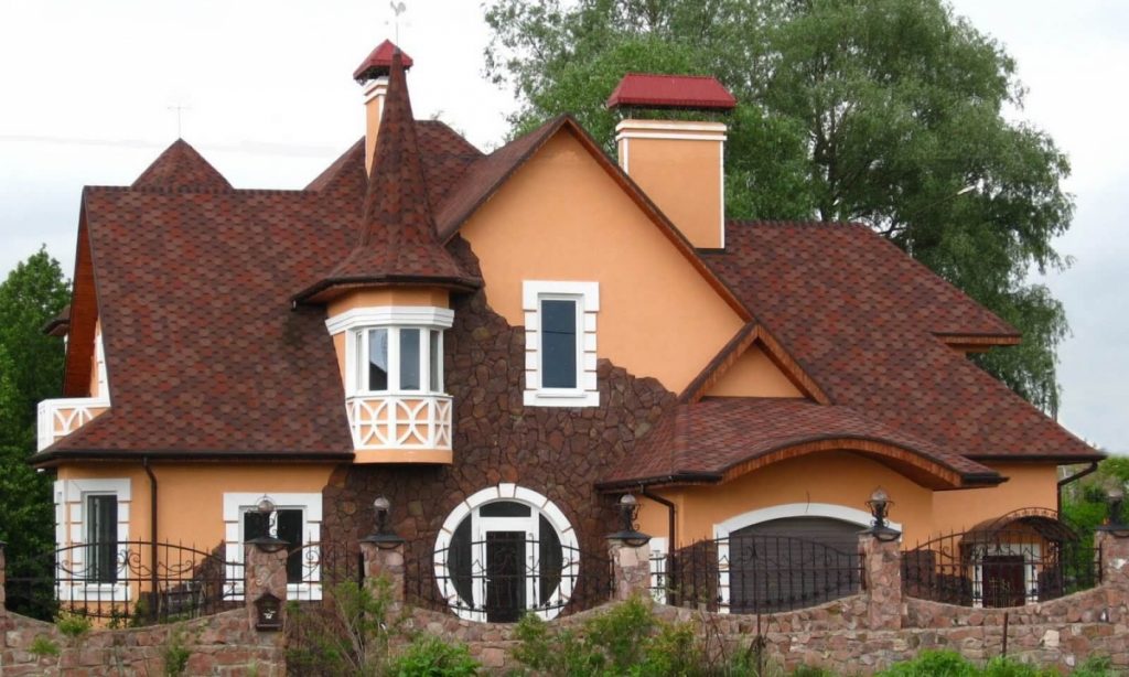 Комбинированная форма крыши