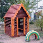 Фото 37: Деревянные детские домики для дачи