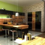 Фото 116: Дизайн стен на кухне