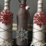 Фото 23: Декор новогодней бутылки бечевкой
