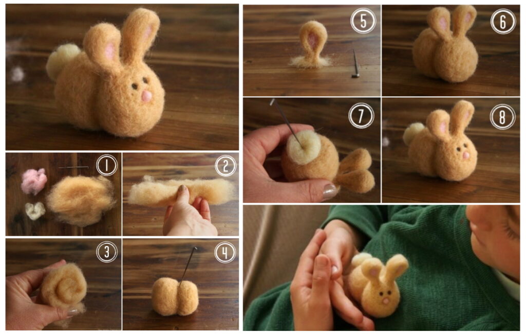 Как свалять кролика своими руками