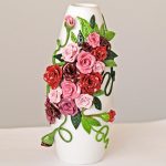 Фото 31: Украшение вазы из холодного фарфора