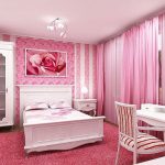 Фото 42: Современная спальня в розовом цвете