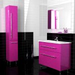 Фото 40: Цвет фуксия в интерьере ванной