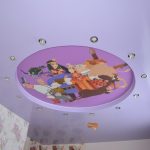 Фото 48: Идея натяжного потолка в детской