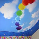 Фото 53: Натяжной потолок в детской комнате