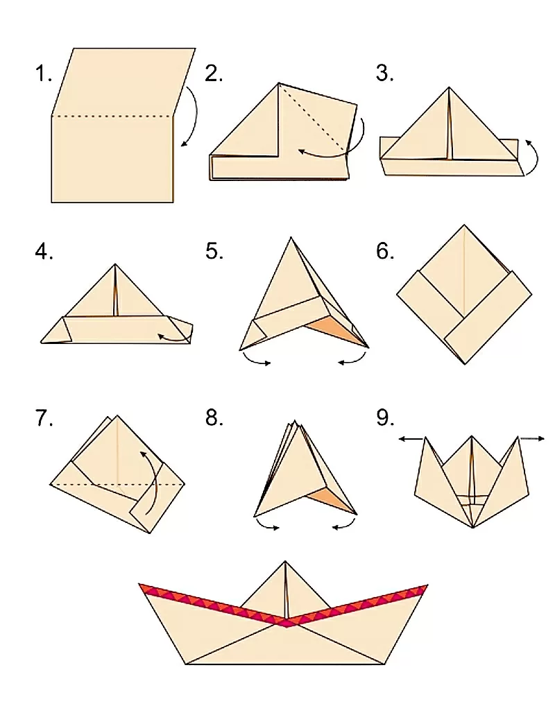 Как сделать кораблик своими руками оригами