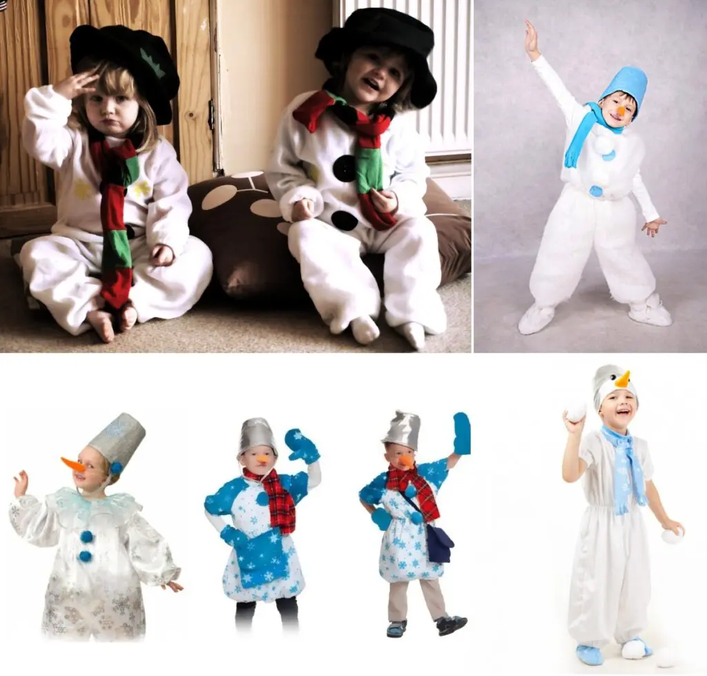 Как сделать костюм снеговика ребенку. Мастер-класс с фотографиями